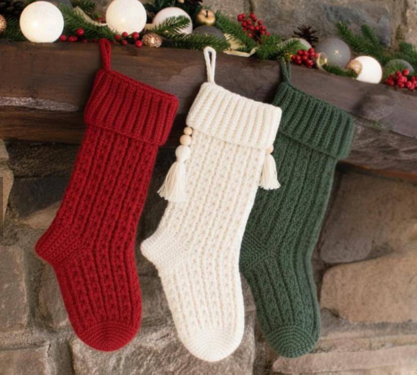 Christmas Stocking + FREE Blanket Pattern (With Videos Guide)